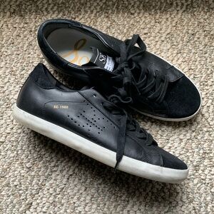 Sam Edelman Black Leather/Suede Sneakers